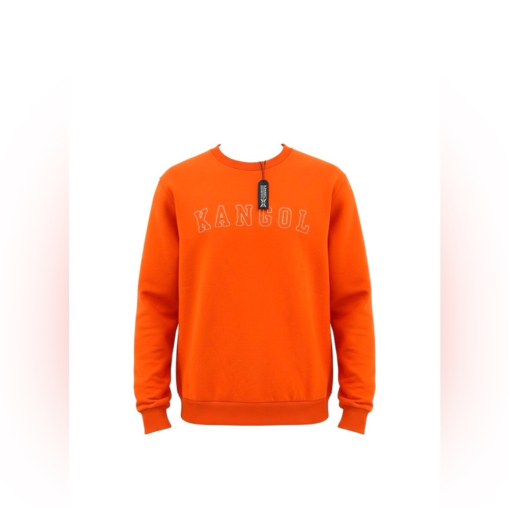 Men's Kangol Orange Crewneck Longsleeve Sweatshirt NWT XL